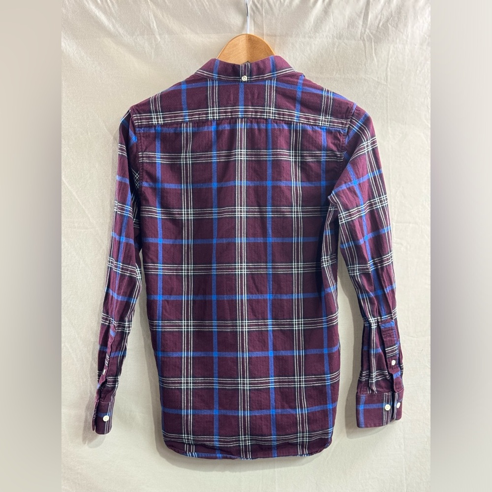 Plaid Shirt Mens Long Sleeve XS - Picture 2 of 3